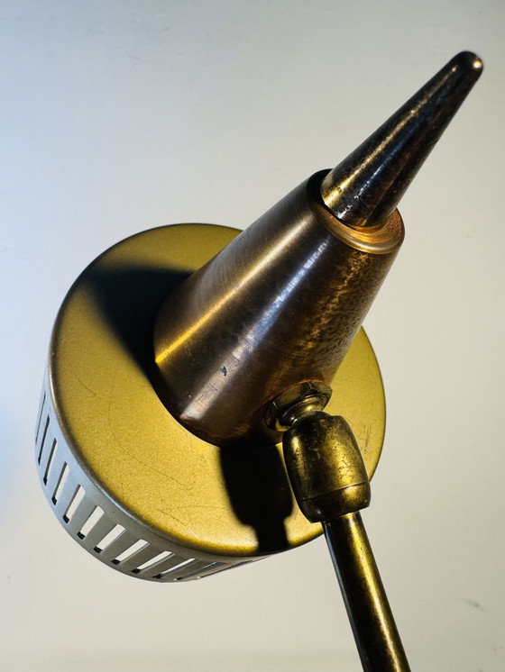 Image 1 of TAFELLAMP VAN TEAK & BRAS, ca 1950/1960