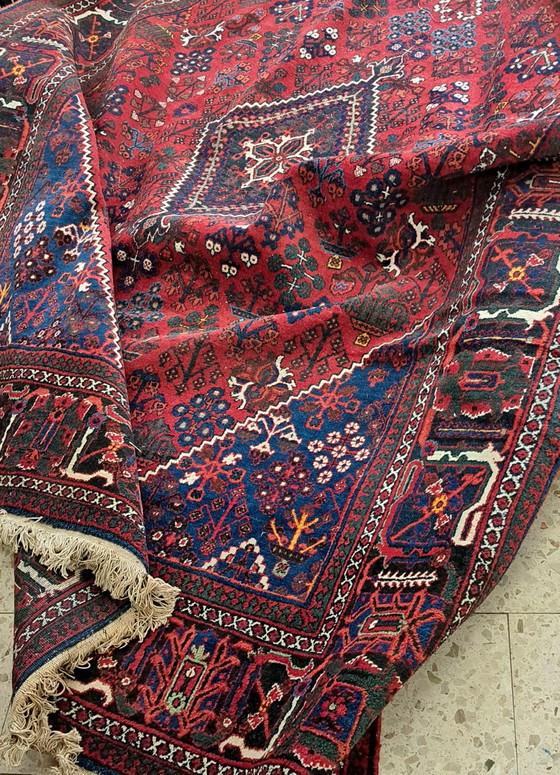 Image 1 of Antieke pers vloerkleed 