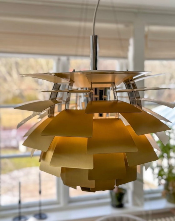 Carciofo Louis Poulsen Ø48 – Edizione 60° Anniversario 2018 – N. 63 – Lampade a sospensione, Brass (photo 2 of 6)