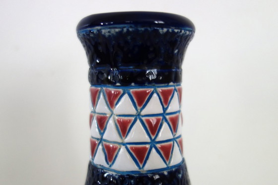 Image 1 of Art-Deco-Keramikvase mit Vogeldekor von Amphora, 1920