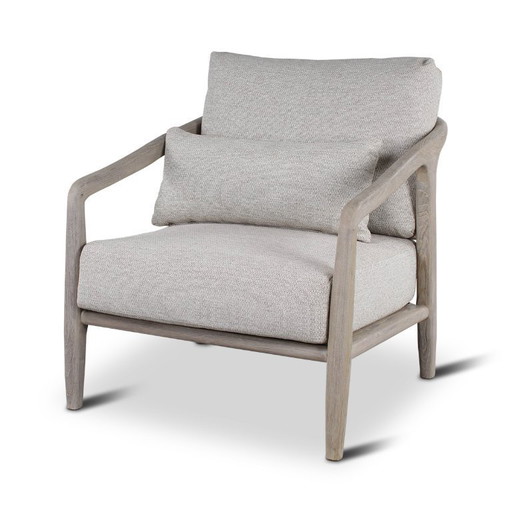 Teak grey armchair