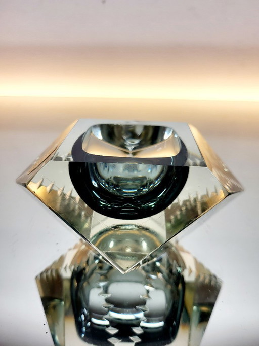 Vide poche Diamant, gefacetteerde, Somerso , Murano, Italy, 1960s