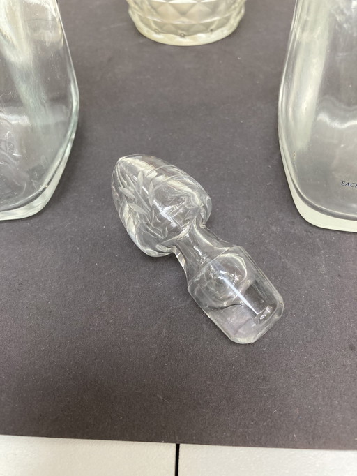 3 Vintage-Aperitif-Karaffen von BERGER BLANC und RAPHAËL