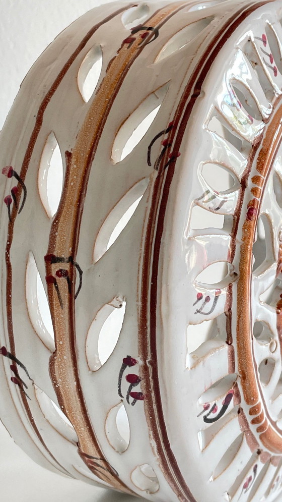 Image 1 of Lámpara de pared de terracota esmaltada artesanal en el centro de Burdeos