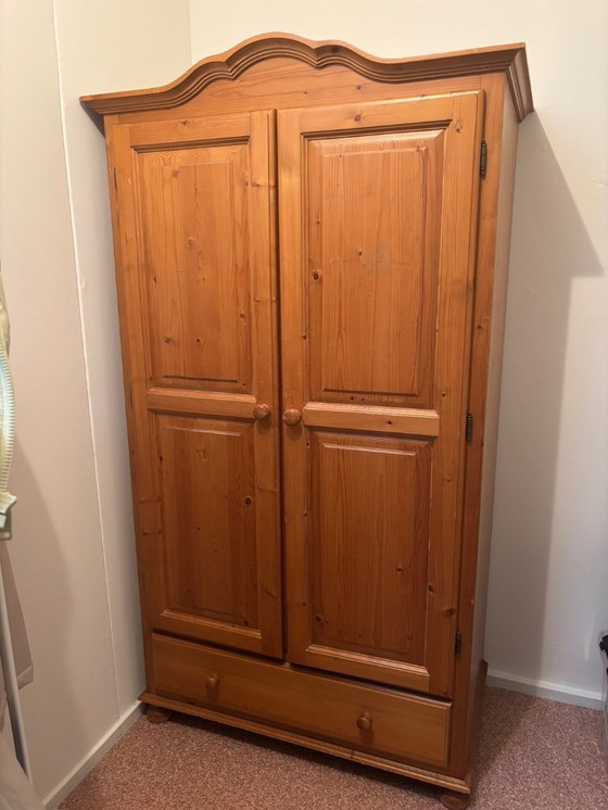 Image 1 of Wooden pine wardrobe - PERFECT CONDITION