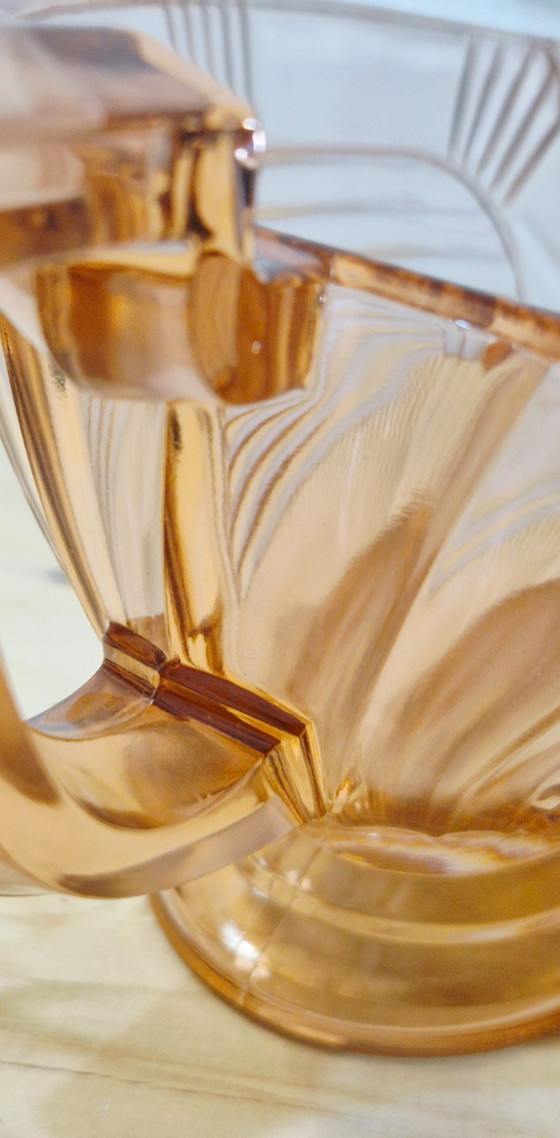 Image 1 of Centrotavola in vetro Art Déco Rosalin - Design geometrico