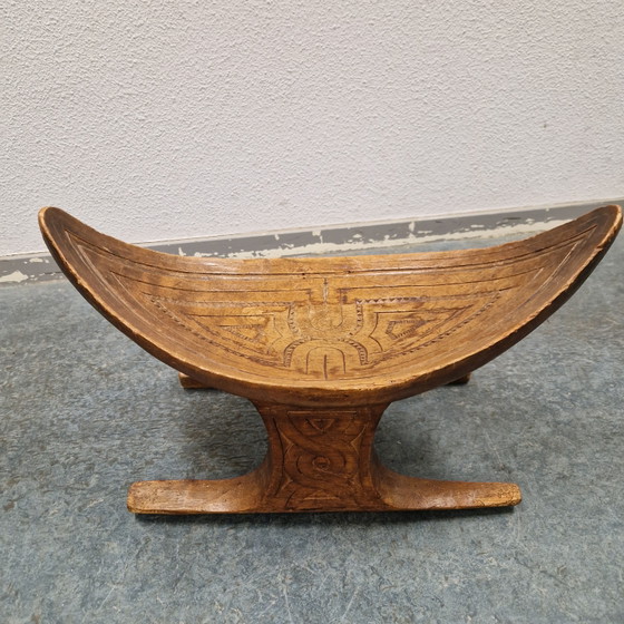 Antiek Houten Bankje Maron Kruk Fruitschaal – Krukjes, Wood (photo 4 of 10)