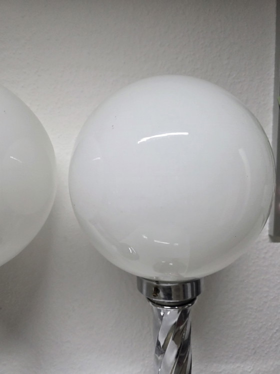 Lampade da tavolo italiane vintage, in cromo e vetro, anni '70 – Chrome (photo 3 of 15)