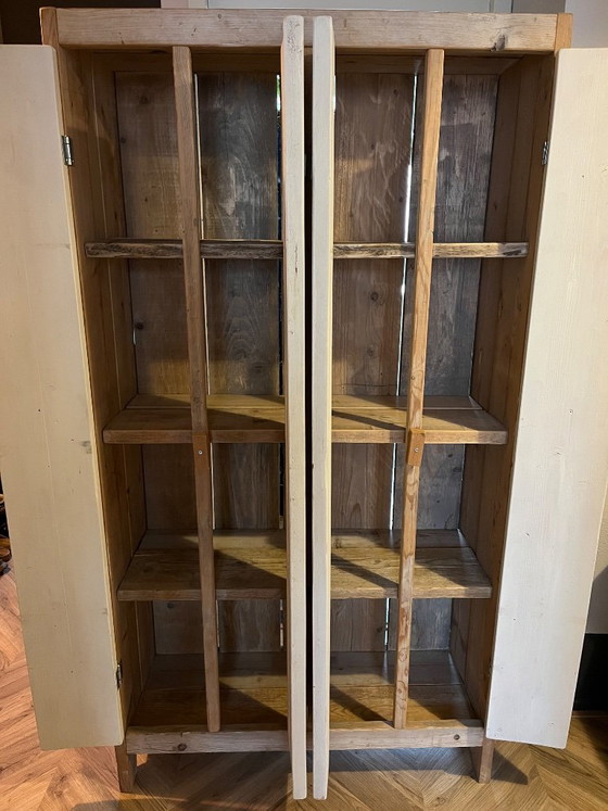 Steigerhouten Kledingkast – Kledingkasten, Wood (photo 4 of 5)