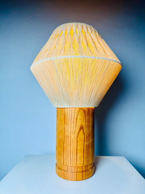 B-243 Wood & Sisal Table Lamp by Hans-Agne Jakobsson for AB Ellysett, Sweden 1960s – Hans-Agne Jakobssen (photo 3 of 7)