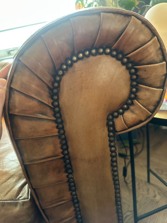 Chesterfield color cognac – Divani 3 posti, Leather, Metal (photo 3 of 7)