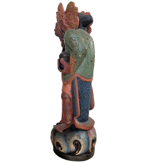 Dvarapala balinese policromo (Guardiano del Tempio) – Sculture, Wood (photo 7 of 10)