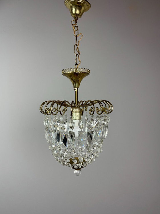Lustre décoratif en cristal “Strawberry” style Josef Frank, design Mid-Century, années 60 – Suspensions (photo 4 of 20)