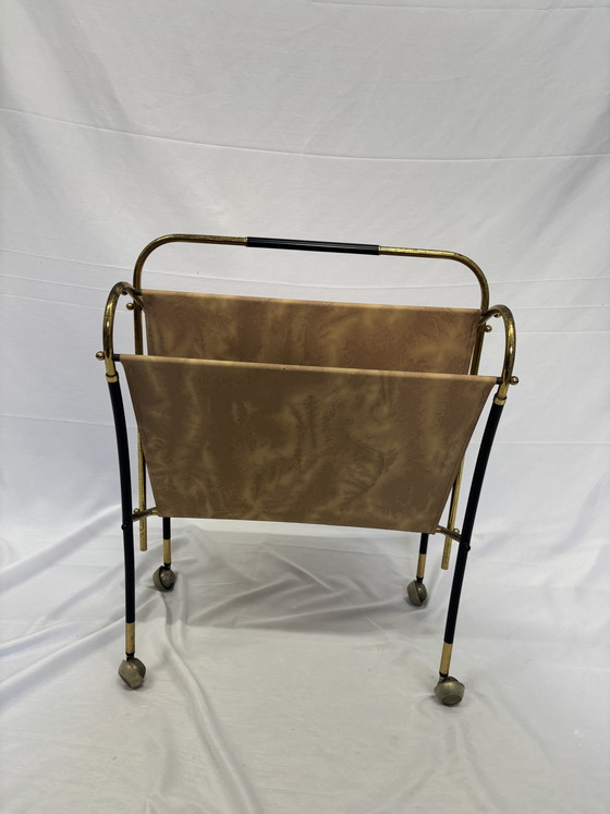 Image 1 of Portariviste vintage in ottone, design degli anni '50 di Cesare Lacca