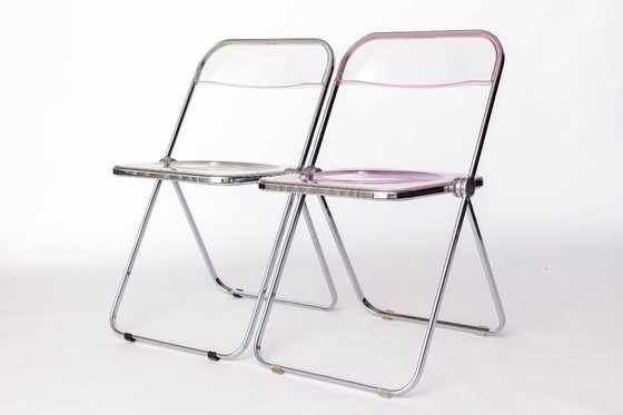 Image 1 of Pair of Vintage Castelli Plia Folding Chairs, 1970s Italy, Original Design