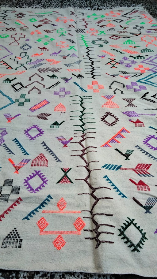 Handgeknoopt Berber kleed wol 292x190cm