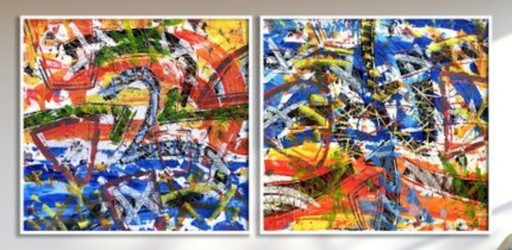 2. Serie von Angelo Calabria Letzte Chance – schilderijen tekeningen, Canvas
