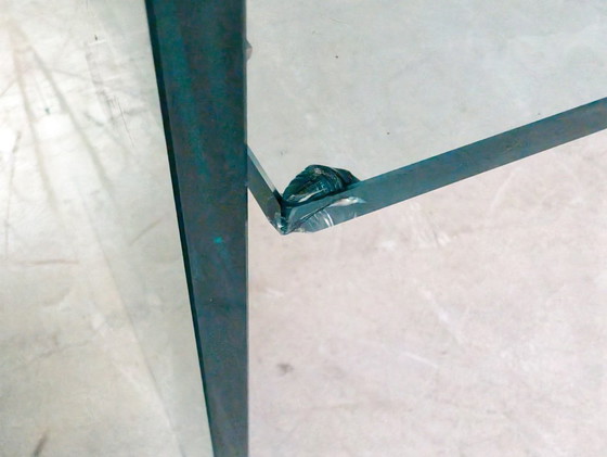 Image 1 of Originele glazen salontafel Sovet Italia Design bijzettafel