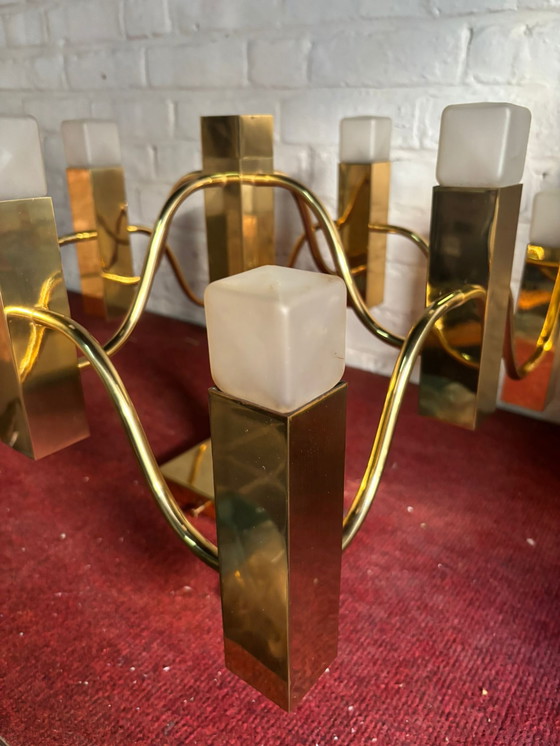 Image 1 of Lampada da soffitto di design vintage Gaetano Sciolari per Les Ateliers Boulanger