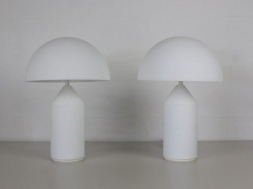 2x Oluce Atollo 35 Lampes Design Vico Magistretti