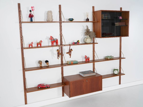 Image 1 of Estantería modular de teca, diseño danés, década de 1970, fabricada en Dinamarca.