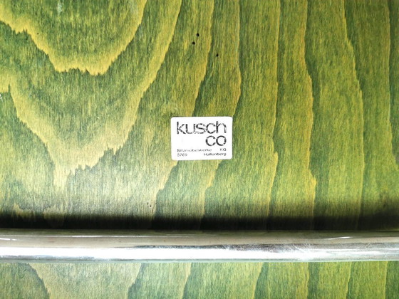 Image 1 of Set di 3 sedie KUSCH CO verde 3 arancione 1 giallo