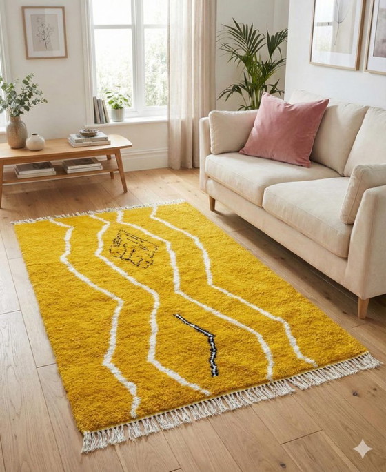 Image 1 of Tapis berbère en laine authentiek 200cmx150cm