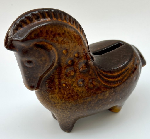 Mid-Century Ceramic Horse Money Box – Bitossi Style – Italy 1960s