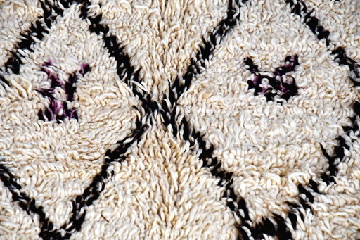  Alfombra marroquí vintage Beni Ourain – 235 x 143 cm