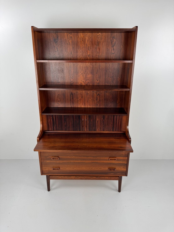 Sekretär-Bücherschrank mit integriertem Schreibtisch, Johannes Sorth, Dänemark, 1966 – Nexø Møbelfabrik (photo 4 of 15)