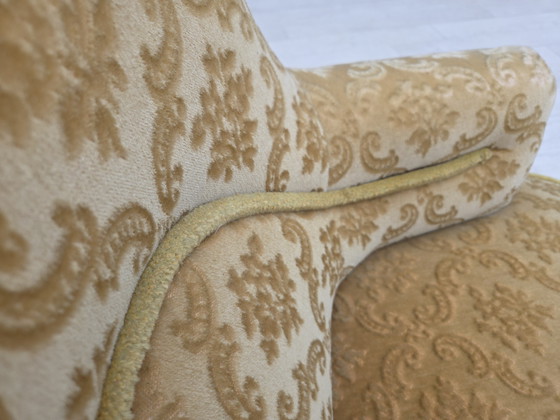 Image 1 of Sofá danés de dos plazas de los años 50, terciopelo verde/Honing Furniture