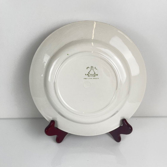 Image 1 of Set of 6 "The Beehive" dinner plates, Moulins des Loups, 20th century