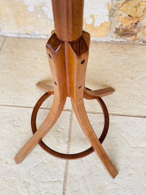 Image 1 of Appendiabiti in piedi, vintage, di metà secolo, in legno di Bentwood di Baumann, anni '60