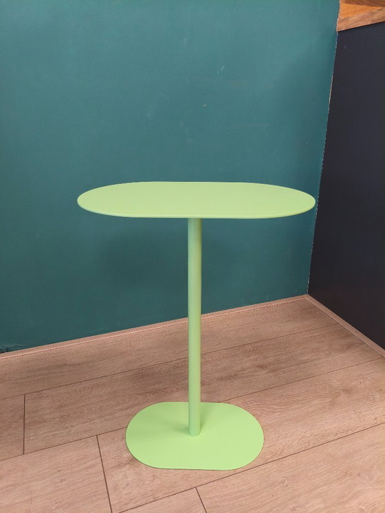Image 1 of Green metal side table