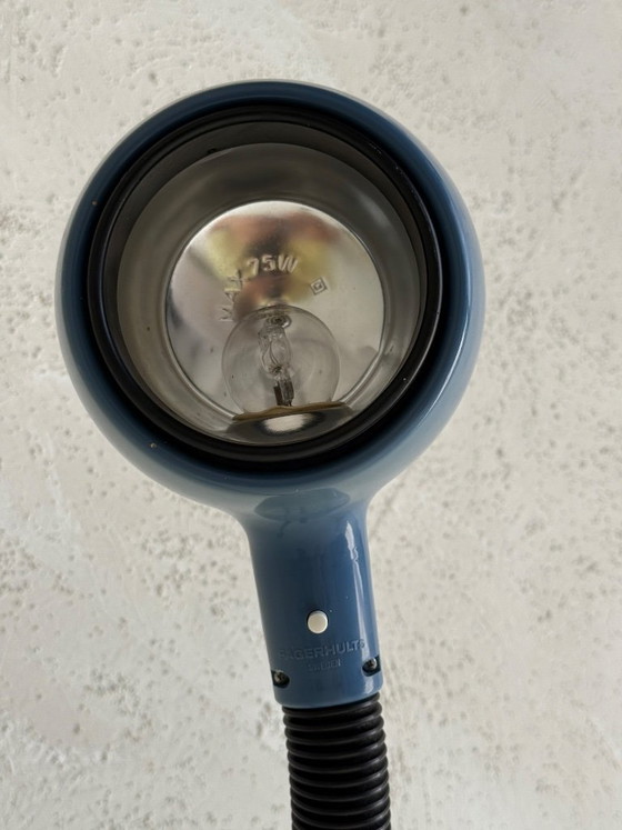 Image 1 of Vintage Fagerhults Sweden Floor Lamp Model 'Cobra' Turquoise