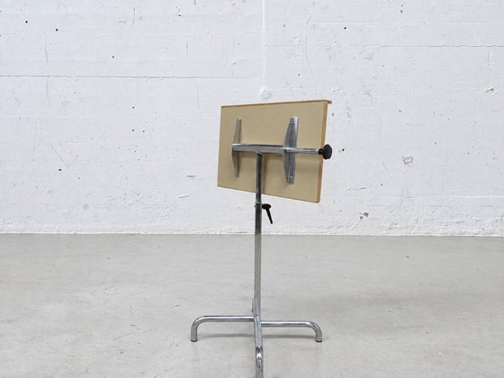 Pupitre d'Orchestre avec Structure en Acier Chromé & Plateau en Bois – Objets déco, Chrome (photo 10 of 13)