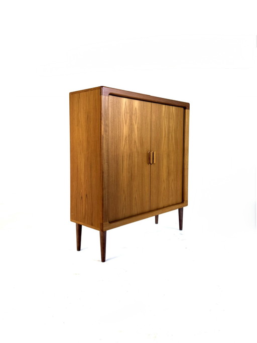 Vintage Deens teakhouten highboard, Silkeborg ‘80