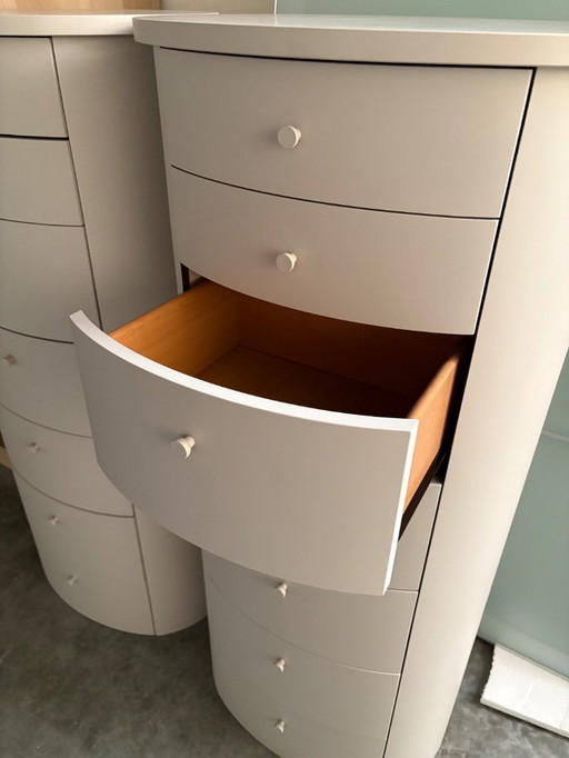 2 commodes design italiennes