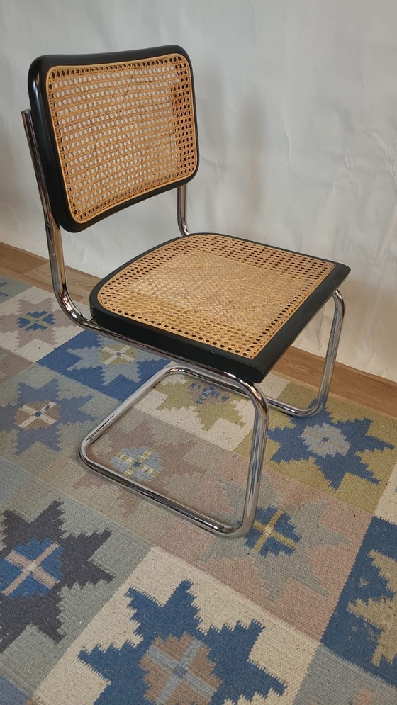 Image 1 of Sedia Cesca B32 vintage nera di Marcel Breuer, Italia