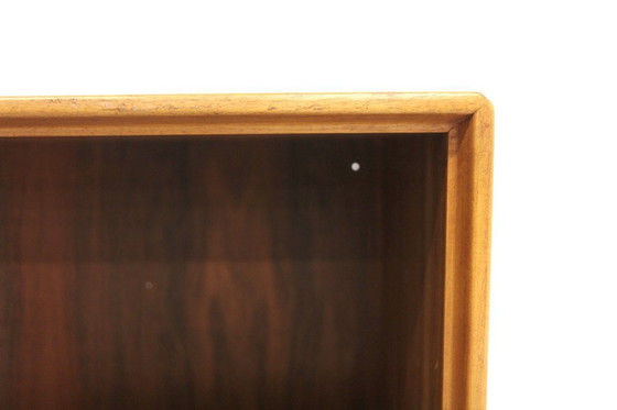 Image 1 of Tables de chevet murale en noyer conçues par bertil fridhagen pour la maison de fabrique suédoise bodafors dans les années 1960.