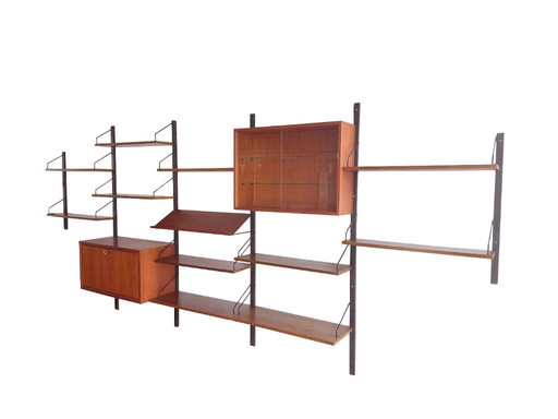 Sistema di pareti vintage Poul Cadovius – Royal System, Danimarca