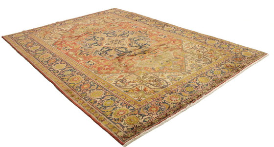 Image 1 of Teppich Handgeknüpft Heris Orientteppich 336 x 242 cm Perserteppich Antik Design