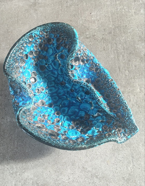 Image 1 of Fat Lava Ceramic Bowl by Le Cyclope, Glazed Enamels, 1960s