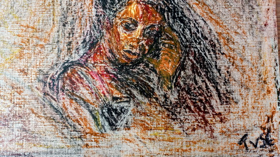 Image 1 of Tineke van steenbergen Ragazza americana 30 x 24 cm