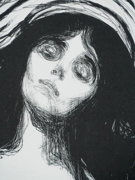 Edvard Munch: The Madonna (Black), Signed Lithograph – Lithographs & prints, Paper (photo 5 of 8)
