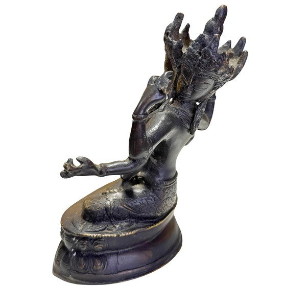 Antigua Ushnishavijaya (Namgyalma) tibetana para una larga vida – Esculturas, Bronze (photo 7 of 10)