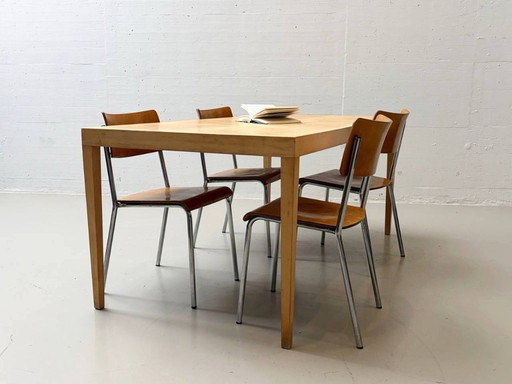 Solid maple table from Horgen Glarus