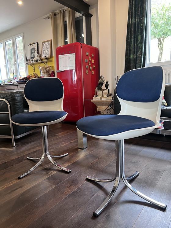 Image 1 of Paire de chaises pivotantes Space age par Martin Stoll