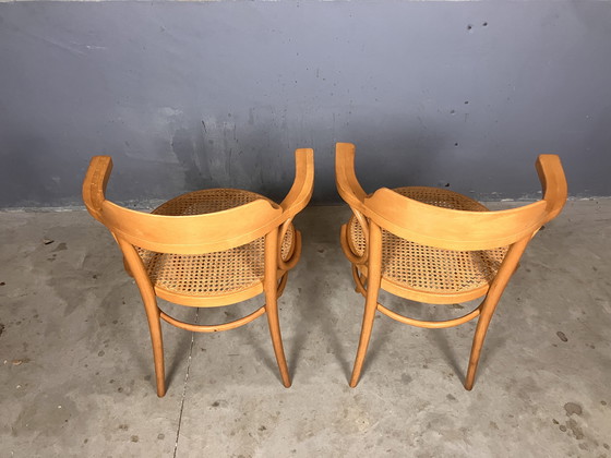 Image 1 of Thonet 233 replicas bentwood webbing vintage