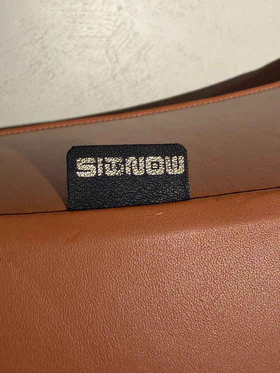 Image 1 of Monti’s Fauteuils Cognac Leer Original Typ Sting 